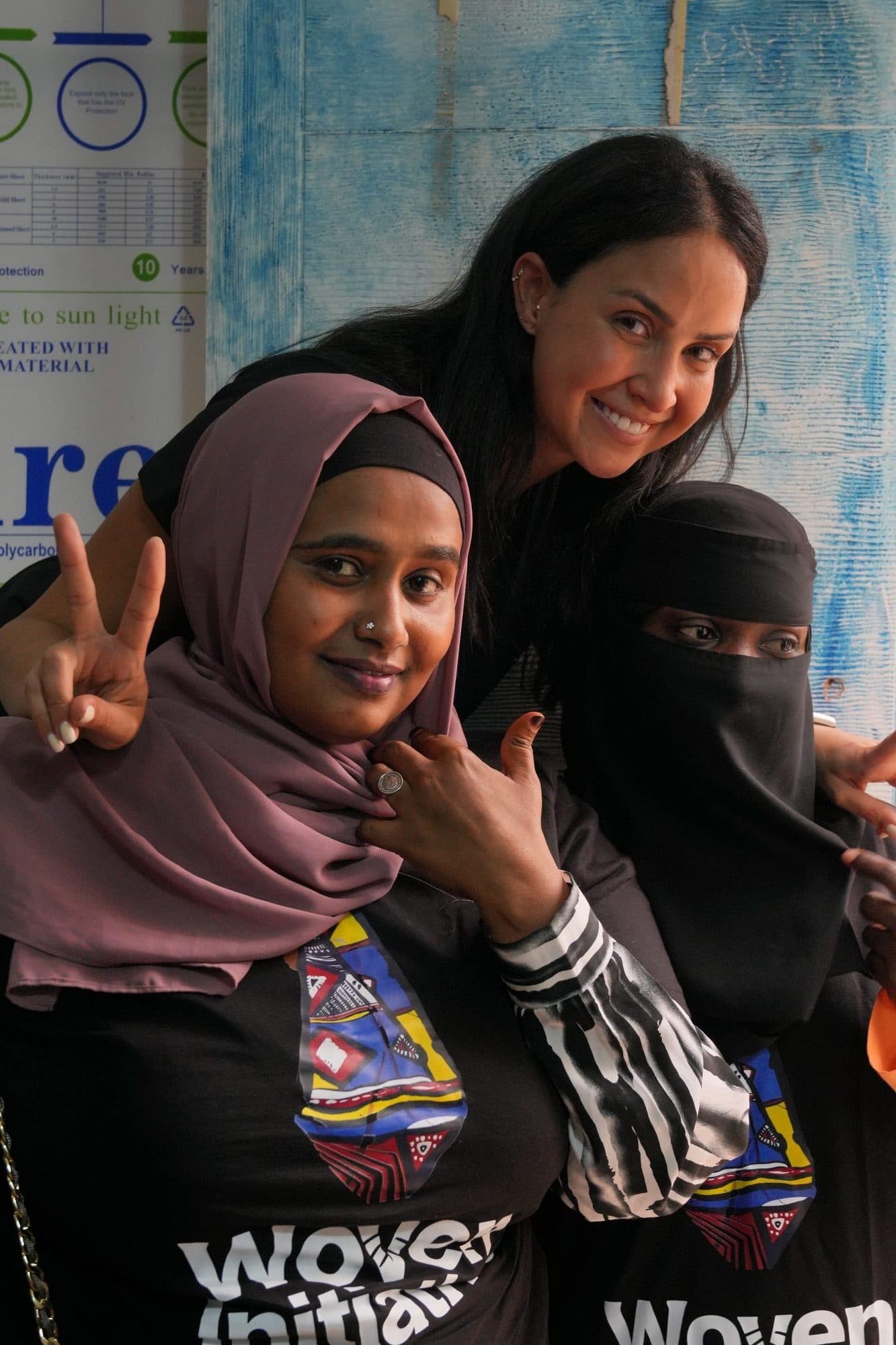 Aid distribution on the ground